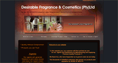 Desktop Screenshot of desirablefragrance.co.za